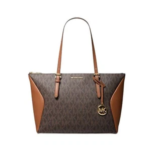 Bolso de Mano Michael Kors Coraline Grande Logo y Cuero (MARRÓN) 38S1C2CT3B-847 - Imagen 1 de 10