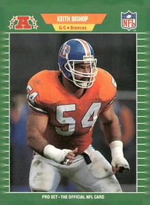 1989 Pro Set #99 Keith Bishop Denver Broncos Football Card - Picture 1 of 2