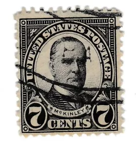 1929 US Stamps McKinley Black 7¢ cent c - Picture 1 of 1