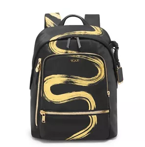 NEW Tumi Voyageur HALSEY 14.5” Nylon Laptop Backpack - GOLD BRUSH STROKE ❗️ - Picture 1 of 8