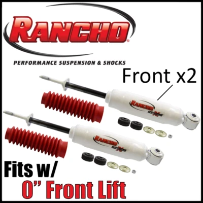 Par de amortiguadores de suspensión delantera Rancho 1997-2003 Ford F-150 4x4 con elevación de 0" Foto 1 de 3