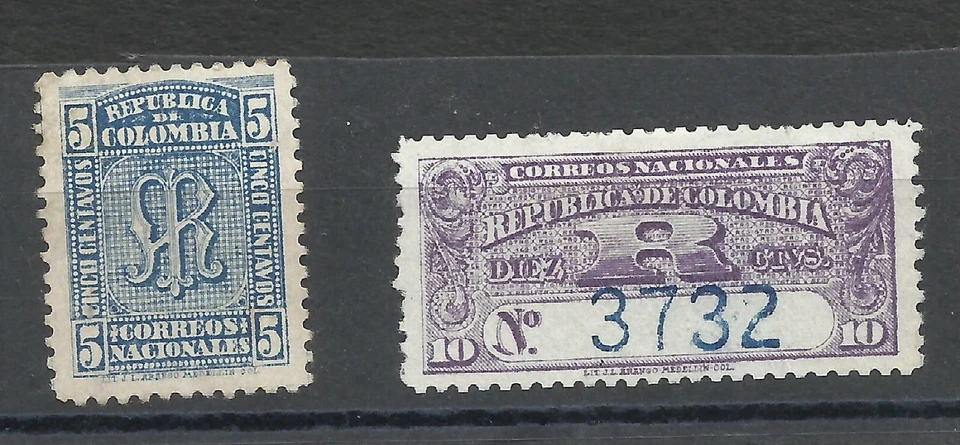 COLOMBIA, YV # 52/53, MH - Image 1 of 1