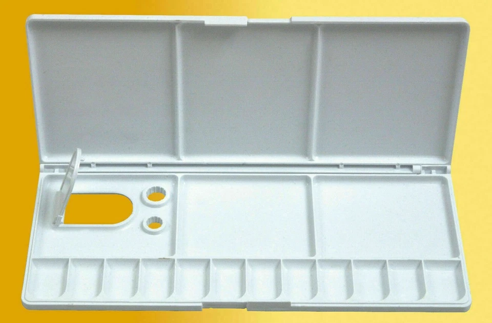JAKAR - Artist Mixing Paint Palette - Rectangular Folding - 25.5 x 11cm - 6611 - Image 1 of 1