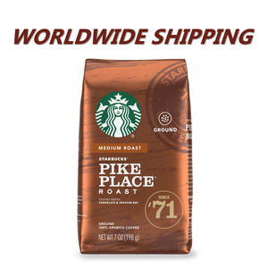 Starbucks Pike Place Medium Roast Ground Coffee 7 Oz WORLDWIDE SHIPPING