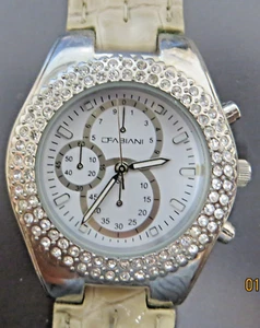 Chronograph mit viel "blink-blink", Strass, Edelstahl, Armbanduhr, FABIANI - Bild 1 von 3