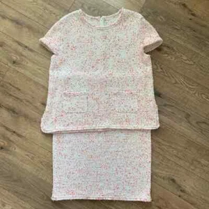 Juego de 2 faldas lápiz tweed St. John multicolor para mujer grande 8 mezcla de lana - Imagen 1 de 8