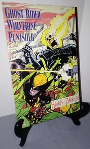 HEARTS of DARKNESS GHOST RIDER WOLVERINE PUNISHER Marvel Comics 1991 romita RARE - Picture 1 of 3