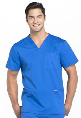 Blusa Médica Cherokee Workwear Revolution Hombres Cuello en V WW670 ROY Real Envío Gratis Foto 1 de 4