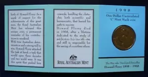 1998 LORD HOWARD FLOREY BIRTH CENTENARY One Dollar Uncirculated Coin ( C ) - Picture 1 of 1