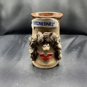 Vintage Sekretär Gesicht Tasse - Bild 1 von 6
