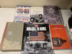 War Book Lot Of 6 Books Civil War World War 2 - Picture 1 of 6