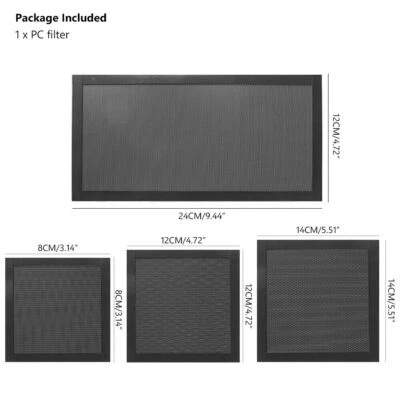 Magnetic Cooling Fan Dust Filter Ultra Fine Computer PC Case Net Cover Mesh - Image 1 of 4