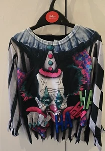 🔥NEW🔥 Ha Ha Ha Clown Funnymen Fancy dress Halloween Costume 5-6 Years - Picture 1 of 13