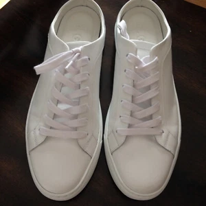 M. GEMI  THE  PALESTRA  MULE  WHITE  LEATHER  SLIP-ON  SNEAKER - SIZE  42 /US 11 - Picture 1 of 20