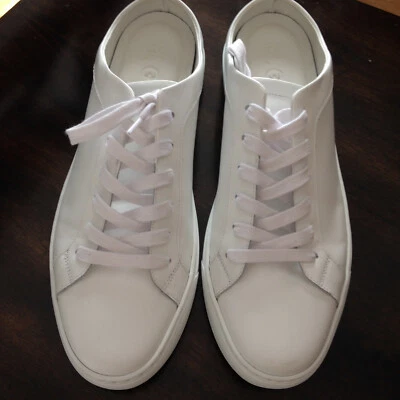 M. GEMI  THE  PALESTRA  MULE  WHITE  LEATHER  SLIP-ON  SNEAKER - SIZE  42 /US 11 - Image 1 of 4