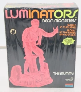 VTG Monogram Luminators Universal Monsters The Mummy Neon Glow - Factory Sealed - Picture 1 of 6