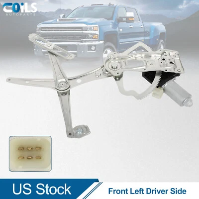 Regulador de ventana delantera izquierda con motor de 6 pines para Mercedes-Benz E320 1996-2002 sedán Foto 1 de 4