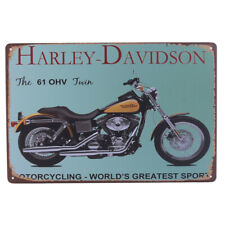 poster chapa matricula placa decorativa metal 20x30 cm harley davidson