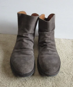 Fiorentini + Baker Elina Women's Gray Suede Back Zip Ankle Boots Size EU 37 - Picture 1 of 9