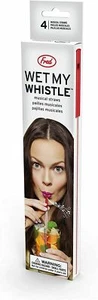 Fred "WET MY WHISTLE" Slide Whistle Straws, Reusable, Set of 4 - Picture 1 of 3