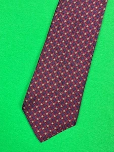 The Kensington Collection Lord & Taylor Silk Men's Neck Tie Burgundy Polka Dot - Picture 1 of 8