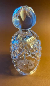 Campana de Cristal Waterford 12 Días de Navidad 5" de Alto Fechada 1988 con Clapper - Imagen 1 de 6