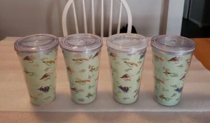 4 Fliegenfischen Thema 16 Unzen Becher mit Deckel - Bild 1 von 5