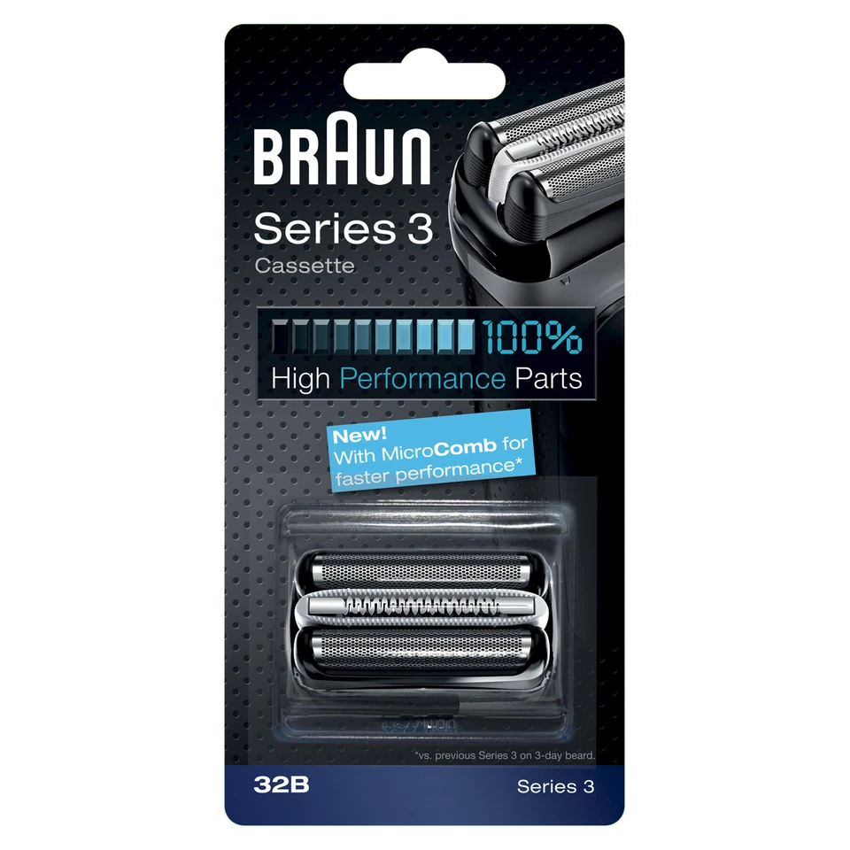 Braun 32b Series 3 Replacement Cassette With MicroComb