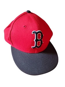New Era Boston Red Sox Baseball Mütze rot dunkelblau Jugendgröße ***KLEINER FEHLER*** - Bild 1 von 3