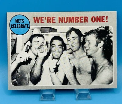 1970 Topps #198 Mets Celebrate We’re Number One Nolan Ryan casi nuevo-como nuevo o mejor Foto 1 de 4