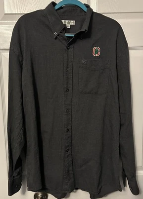 Cutter And Buck Dark Grey Ohio State stitched Button Up Shirt EUC! - Image 1 of 4