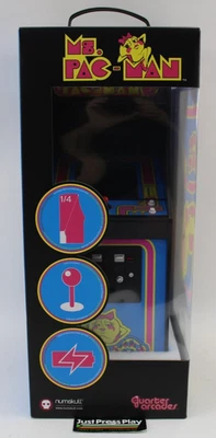 Ms. Pac-Man Edición Coleccionista Escala 1/4 Gabinete Cuarto Arcadas Numbskull Nuevo en Caja Foto 1 de 4