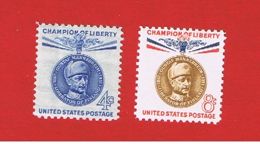 #1165-1166  MNH OG  Mannerheim-Champions of Liberty  Free S/H - Image 1 of 1