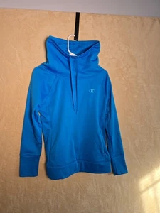 Champion Powertrain Duofold Warm CTRL Women’s Small Blue Cowl Neck Pullover 213 - Picture 1 of 9
