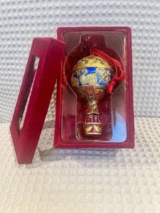 Cloisonné Hot Air Balloon Christmas Ornament Hand Painted Dillards - Picture 1 of 6