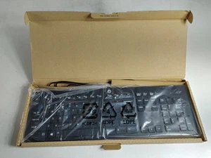 New HP 803181-001 Wired USB Slim 104 Key Standard Keyboard - Picture 1 of 6