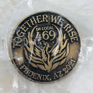 Pin de solapa Phoenix Local 469 UA fontaneros instaladores de tuberías miembro de la Unión - Nos levantamos - Imagen 1 de 2