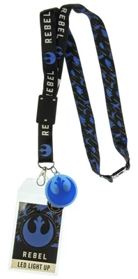 Star Wars Rebel ID Lanyard with Badge Holder, Collectible Sticker, and LED - Image 1 of 2