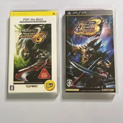 Monster Hunter Portable 2G + 3rd PSP PlayStation Portable JAPAN Complete - Image 1 of 4