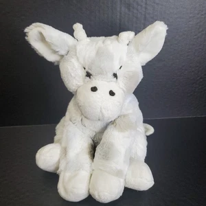 Peluche giraffa Little G 12" peluche bianco grigio blu pois floppy - Foto 1 di 9