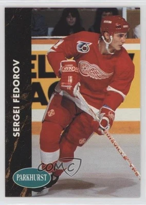 1991-92 Parkhurst French Sergei Fedorov #38 HOF - Image 1 of 2
