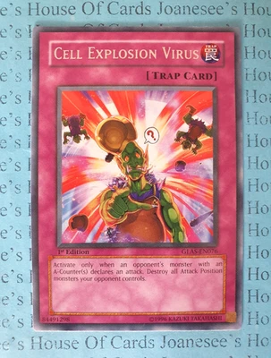 GLAS-EN076 Cell Explosion Virus Rare Yu-Gi-Oh Card 1st Edition NM/LP - Image 1 of 4