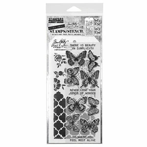 Tim Holtz Stampers Anonymous Stamp & Stencil - Mixed Media #44 THMM144 - Bild 1 von 1