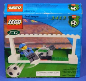 LEGO SPORTS SOCCER GOAL KEEPER 3413 SEALED 2000 GOALIE - Picture 1 of 3