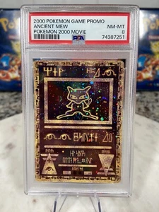 HOLO Pokemon Game Promo 2000 Movie Ancient Mew Movie PSA 8 Graded Pokémon Card - Picture 1 of 5