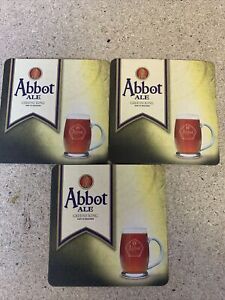 3 Abbot Ale  Beer mats Coasters New Man Cave Home Bar