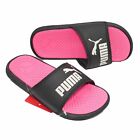 PUMA Cool Cat JR Sport Slides Sandal Flip Flops Black/Knockout Pink Size 1 Youth