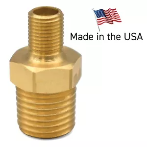LockNFlate Tire Inflator Adapter 1/4 NPT (m) to Schrader Valve (m) - Picture 1 of 8