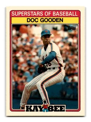 Dwight Doc Gooden 1989 Topps Kay-Bee Superstars of Baseball #14 Mets NM-MINT - Image 1 of 2