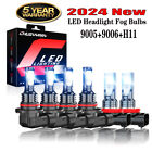 For Dodge Ram 1500 2500 3500 2013-2018 W/ Projector-type LED Headlight Fog Bulbs